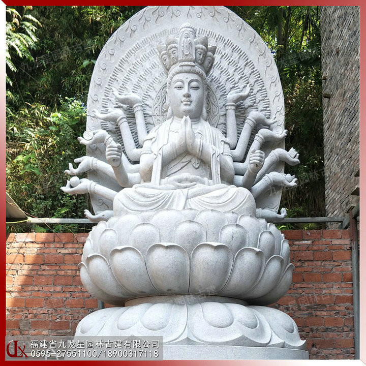 石雕千手觀音佛像