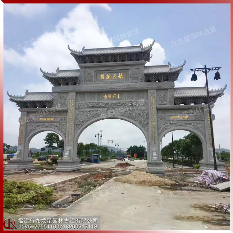 農(nóng)村石雕牌坊門樓