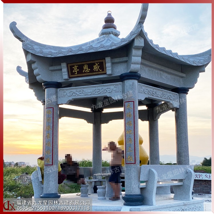 石雕涼亭 圖片