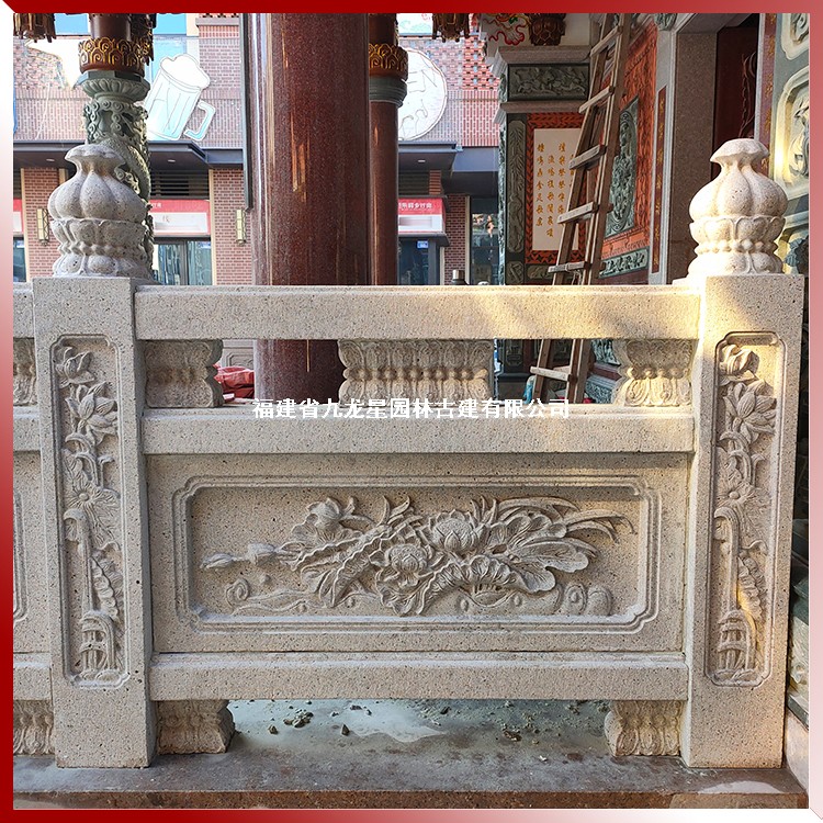 祠堂用石欄桿圖片