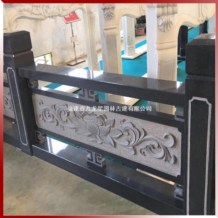 石雕浮雕欄桿圖片